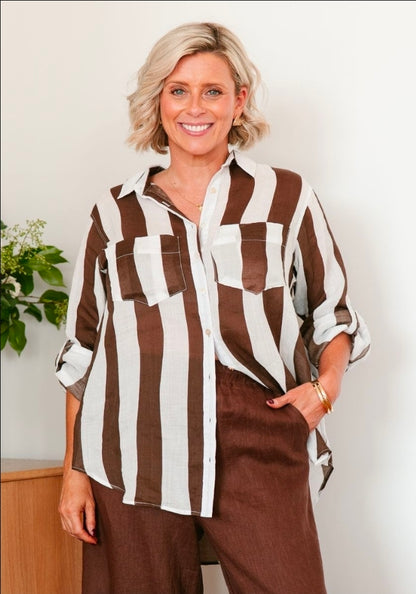 Chocolate Stripe Shirt