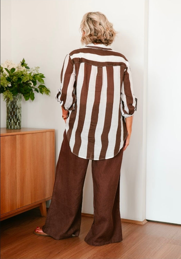 Chocolate Stripe Shirt