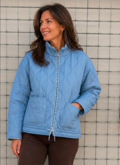 Quitled Jacket Blue