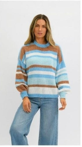 Kiro Knit Blue/Choc