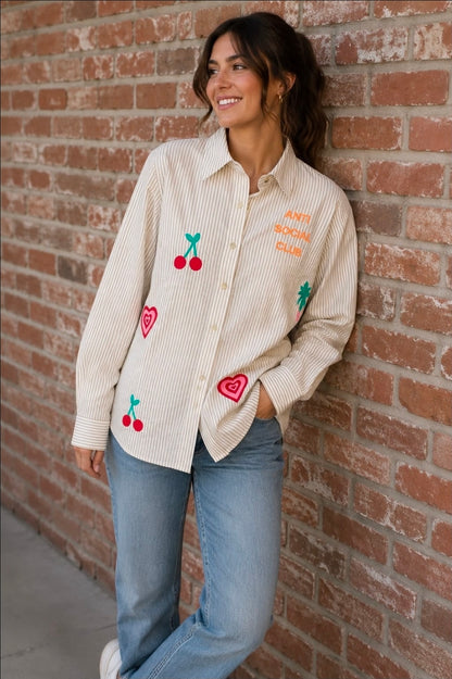 Anti Social Club Shirt Beige