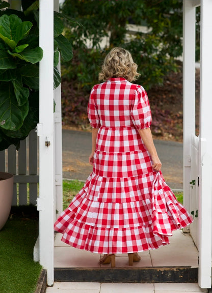 Alice Dress Red Gingham
