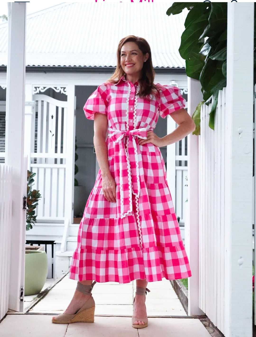 Alice Dress Pink Gingham