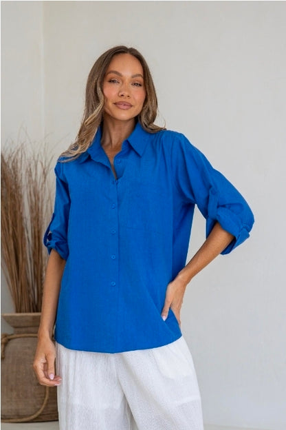 Abby Shirt Royal Blue