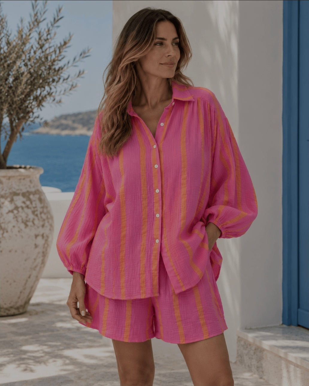 Magneta Stripe Set