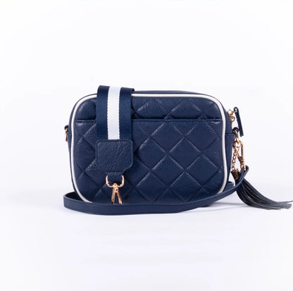 Sally Bag Navy Quilted
