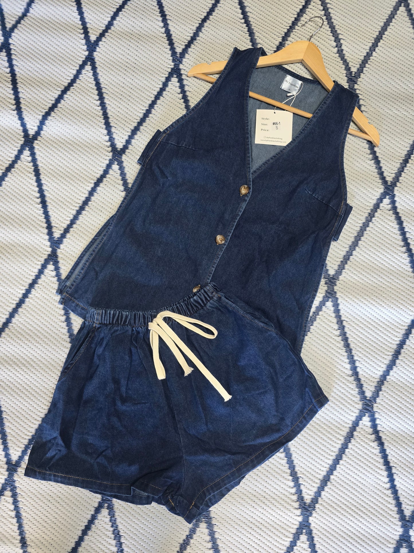 Ash Dark Drnim Panel Short Set