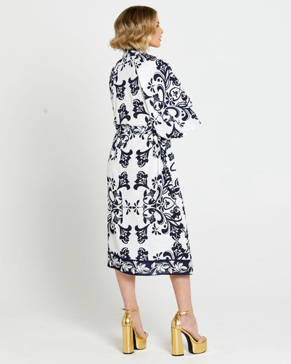 Lovefool Midi shirt dress navy