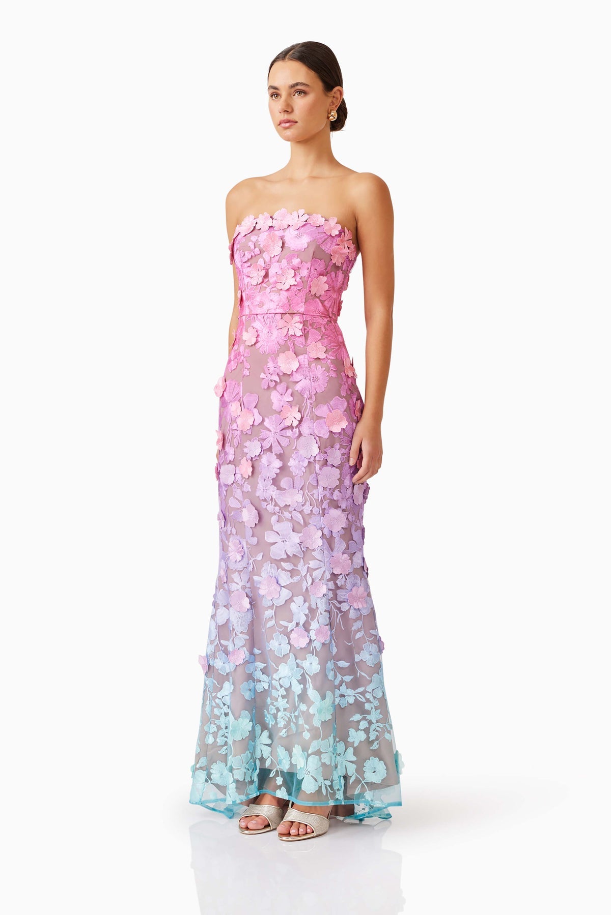 Elle gown ombre multii
